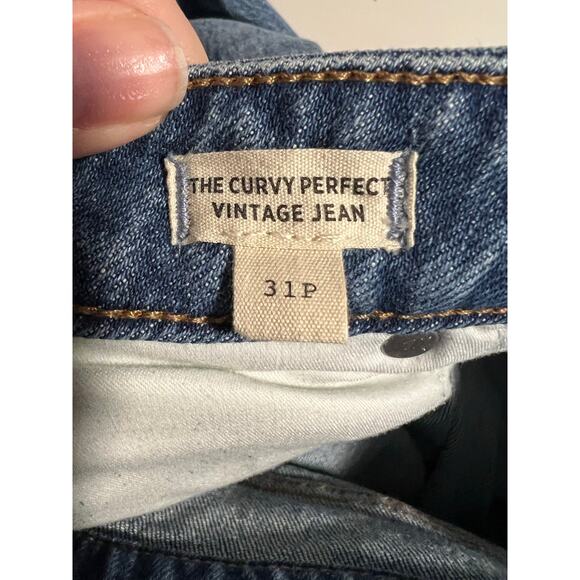 Madewell Women's The Petite Curvy Perfect Vintage Jean in Heathcote Wash SZ 31P - Picture 9 of 14